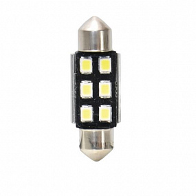 6 LED žárovky SV8,5 Canbus T11x36mm 2ks