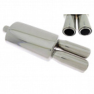 Sportovní výfuk TurboWorks 63/2x77 mm dual 
