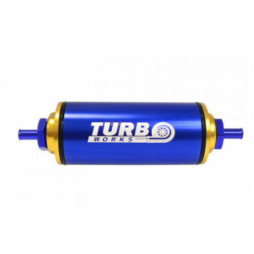 Filtr paliva TurboWorks 8,6mm Modrý