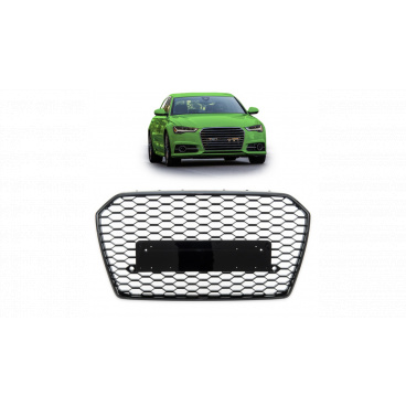Gril Audi A6 C7 Facelift Lesklá Černá