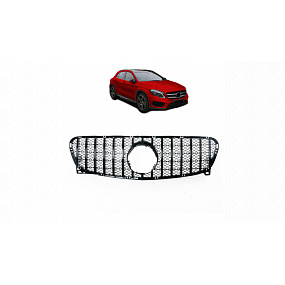 Gril Mercedes-Benz GLA X156 GT Lesklá Černá Gril Mercedes-Benz GLA X156 GT Lesklá Černá