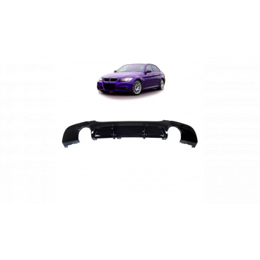 Difuzor BMW 3 E90 E91 Zadní Lesklá Černá