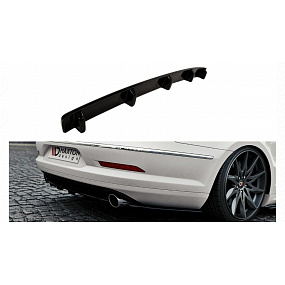 Splitter Volkswagen Passat CC R36 Rline Tył Środkowy z Dyfuzorem Gloss Black