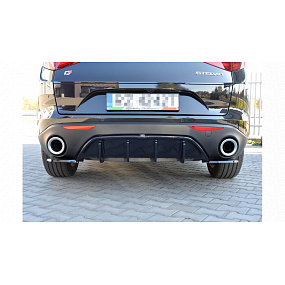 Dokładka Alfa Romeo Stelvio Zderzak Tył Gloss Black Dokładka Alfa Romeo Stelvio Zderzak Tył Gloss Black