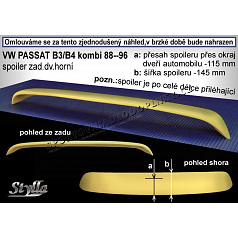 VOLKSWAGEN PASSAT B3 COMBI  (88-93) spoiler zad. dveří horní