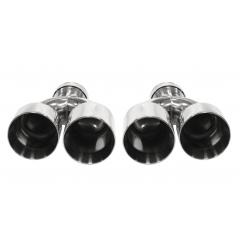 Koncovka Tlumiče 101mmx2 vstup 76mm Leštěná Sada