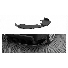 Splitter Mitsubishi Lancer EVO X Tył Boczne Street Pro Black + Gloss Flaps Splitter Mitsubishi Lancer EVO X Tył Boczne Street Pro Black + Gloss Flaps
