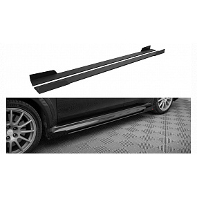 Dokładka Mitsubishi Lancer EVO X Progi Street Pro Black-Red + Gloss Flaps Dokładka Mitsubishi Lancer EVO X Progi Street Pro Black-Red + Gloss Flaps