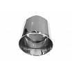 Koncovka tlumiče 114mm vstup 70mm Leštěná
