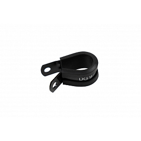 Mocowanie uchwyt przewodów 25,4mm pojedyncze aluminium Black