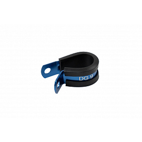Mocowanie uchwyt przewodów 15,9mm pojedyncze aluminium Blue