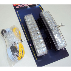 Světla pro denní svícení 2x18 led, šířka/výška 145x28 mm