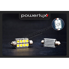 8 LED diody sulfit bílé 42 mm s odporem (CANBUS) II - 2 ks