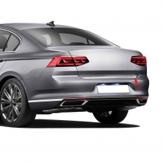 Nerez leštěná hrana zadního kufru Omtec VW Passat 2010-15 / 2019+ sedan