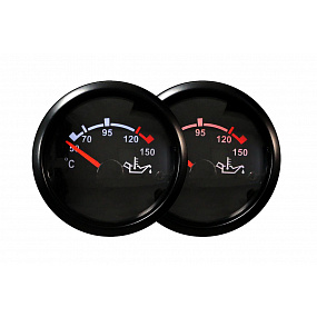 Hodiny Auto Gauge T90 52mm - Teplota oleje