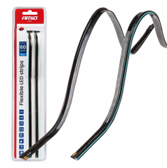 LED COB pásky do auta boční modré 2x30cm 12V AMIO-04578