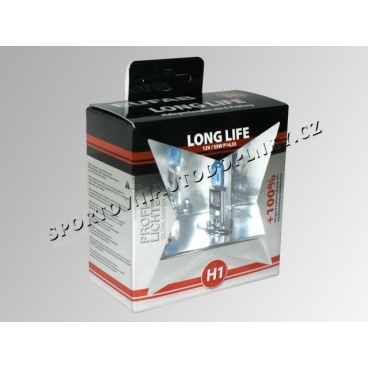 Autožárovky H1 Long Life Eufab - 2ks v luxusní krabičce