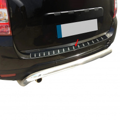 Nerez + karbon folie  kryt zadního narazníku Dacia Duster 2010-18