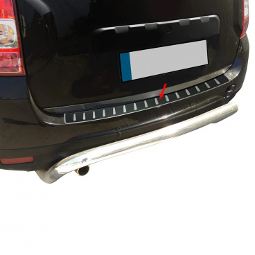 Nerez + karbon folie  kryt zadního narazníku Dacia Duster 2010-18