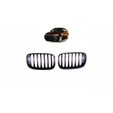 Gril BMW X6 E71 E72 X5 E70 jednotlivé žebro Matná černá