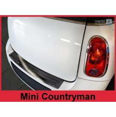 Nerez kryt- černá ochrana prahu zadního nárazníku Mini Countryman 2010-14