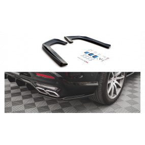 Splitter Mercedes-Benz GLE 63AMG C292 Tył Boczne v.1 Gloss Black