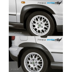 Škoda Felicia Facelift od r.v. 98 Nástavky Lemy blatníků široké - černý desén*