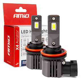 Automobilové LED žárovky série X4 Aviator H8 H9 H11 H16 6500K Canbus Automobilové LED žárovky série X4 Aviator H8 H9 H11 H16 6500K Canbus
