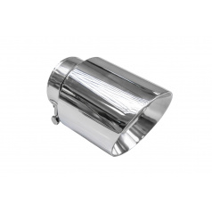 Koncovka tlumiče 114mm vstup 70mm Leštěná