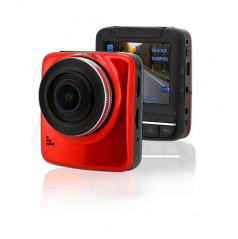 Kamera do auta 2,4" Full HD  červená + GPS