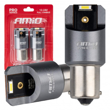 LED žárovky FULL CANBUS PRO BA15S P21W 2x1860SMD bílé 12V 24V 