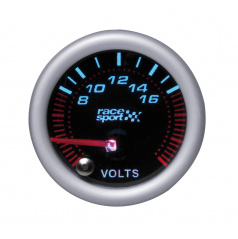 Přídavný budík Race Sport Voltmeter 52 mm černý