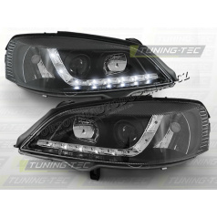 OPEL ASTRA G 1997-04 PŘEDNÍ ČÍRÁ SVĚTLA DAYLIGHT LED BLACK