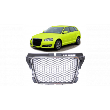 Gril Audi A3 8P Facelift Chrom & Černý Gril Audi A3 8P Facelift Chrom & Černý