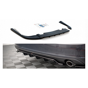 Splitter Volvo V90 II Tył Środkowy z Dyfuzorem v.1 Gloss Black Splitter Volvo V90 II Tył Środkowy z Dyfuzorem v.1 Gloss Black