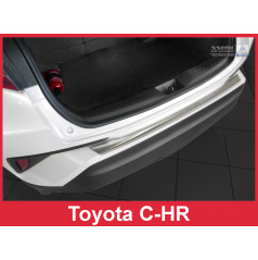 Nerez kryt- ochrana prahu zadního nárazníku Toyota C-HR 2016+ broušený