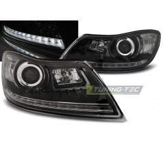 Škoda Octavia 2009-12 přední čirá světla Daylight black