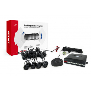 Sada parkovacích senzorů s bzučákem 8 čidel černá "GOLD" 18 mm Sada parkovacích senzorů s bzučákem 8 čidel černá "GOLD" 18 mm
