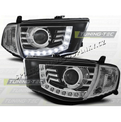 MITSUBISHI L200 2006- PŘEDNÍ ČÍRÁ SVĚTLA DAYLIGHT LED BLACK
