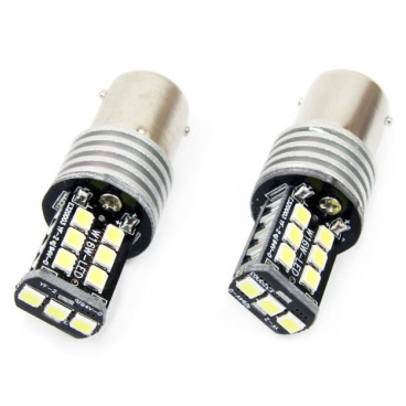 Žárovky BAY15D - 15 SMD LED bílé 12/24V CAMBUS (2 ks)
