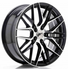 JR Wheels JR28 18x7,5 ET40 5x112 Lesklá černá s opracovaným čelem