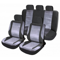 Potahy sedadel sada Deluxe airbag (2x přední sedadlo a zadní sedadla, 5x opěrka hlavy)