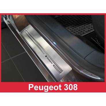 Nerez ochranné lišty prahu dveří 4ks Peugeot 308 2 2013-17