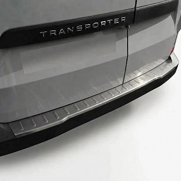 Nerez broušený kryt horní hrany zadního nárazníku VW T7 Transporter, F. Tourneo Custom