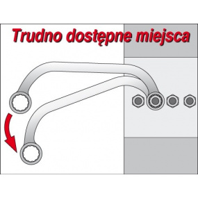 Klíč očkový 19x22 mm typ "C"