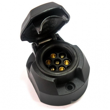 Zásuvka pro tažné zařízení automobilu, 7 pólů