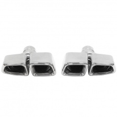 Koncovka tlumiče 250x90mm vstup 67mm Mercedes E63 W212 Leštěná Sada