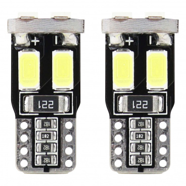 Žárovky 6 SMD-2 5730 T10 (W5W) 12V bílá CAN-BUS