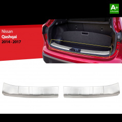 Nerez kryt nákladové hrany kufru Nissan Qashqai 2 2014-17