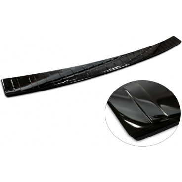 Nerez lišta leštěná černá na horní hranu zadního nárazníku VW T7